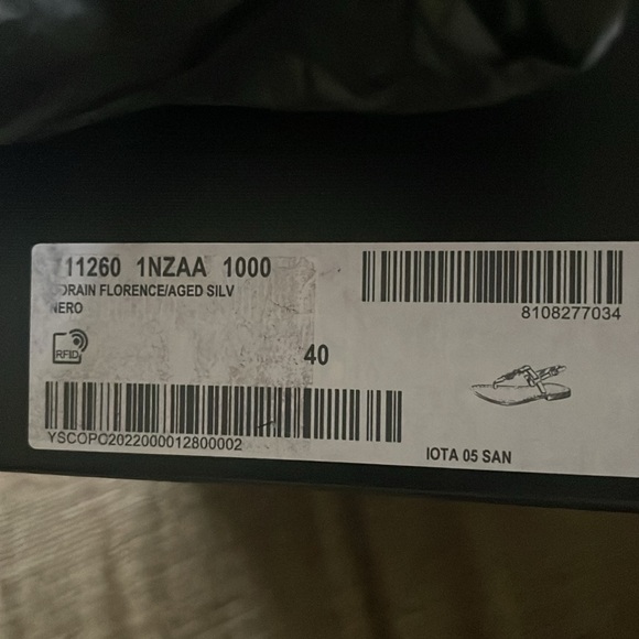 YSL Black Suede Cassandra thong flats with Silver hardware - Picture 6 of 6